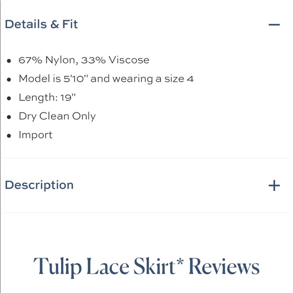 NEW • Draper James • Tulip Lace Mini Skirt Blue - Picture 3 of 6